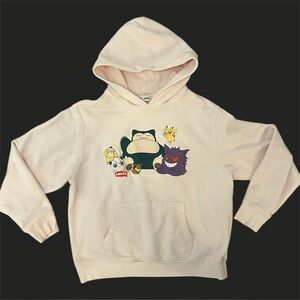 Levi’s x Pokemon Collab Light Pink Stitched Embroidered Unisex Hoodie Sweatshirt
